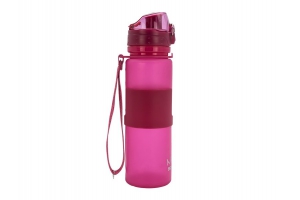 Collapsible Silicone Water Bottle With One Touch Cap